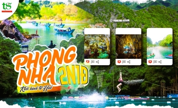 Tour động Phong Nha 2 ngày 1 đêm từ Huế