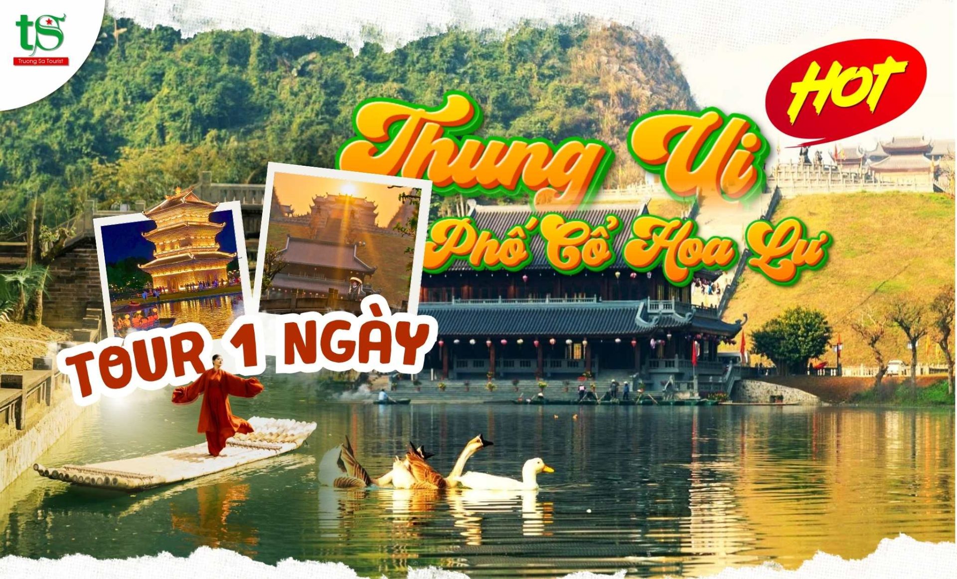 Tour Thung Ui - Phố Cổ Hoa Lư 1 ngày